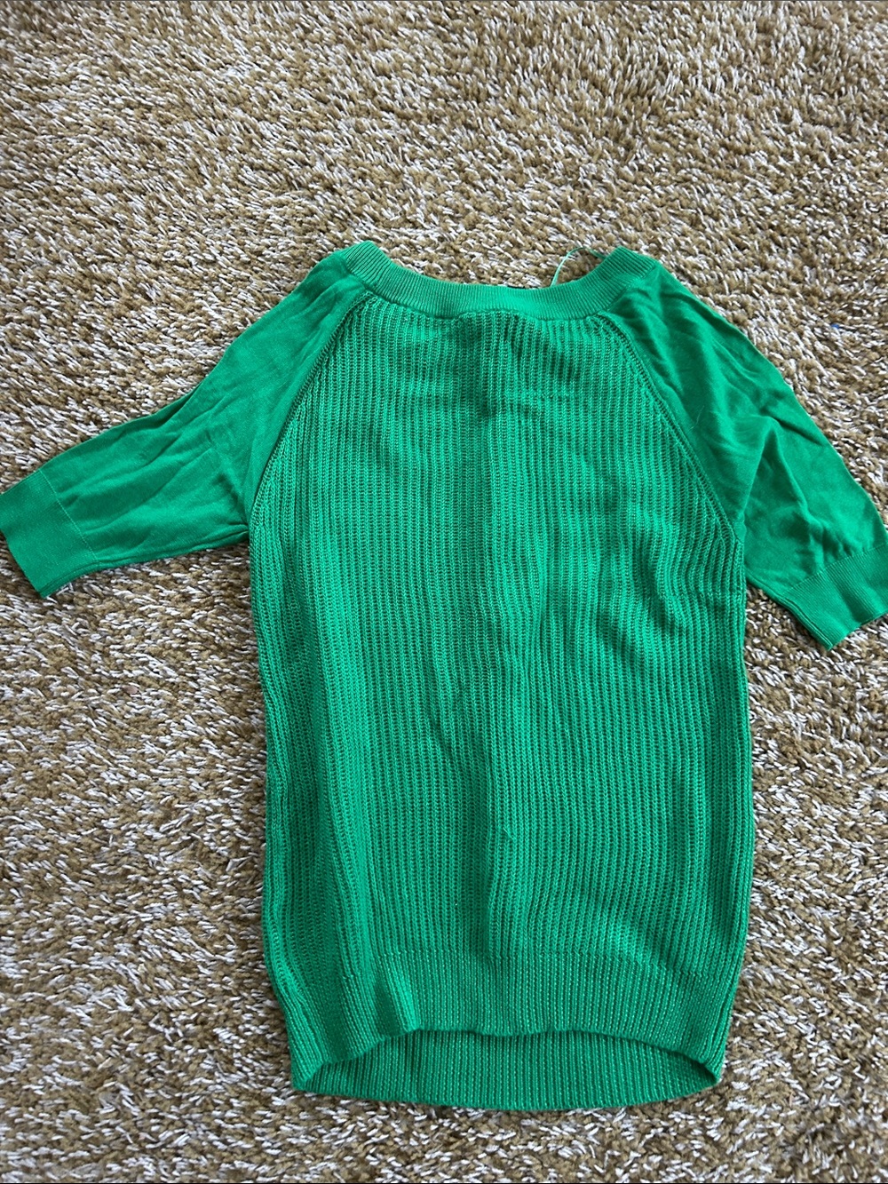 Worthington Emerald Green Short-Sleeve Crew Neck Sweater - Picture 3 of 3